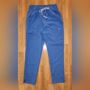 Figs Capri Blue High Waisted Yola Medium scrub pants limited color